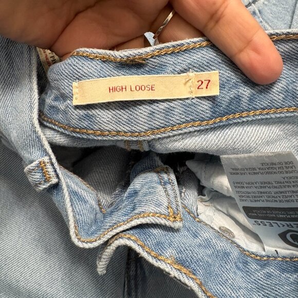 Levi's Light Blue Flare & Wide Leg Jeans - Picture 6 of 8